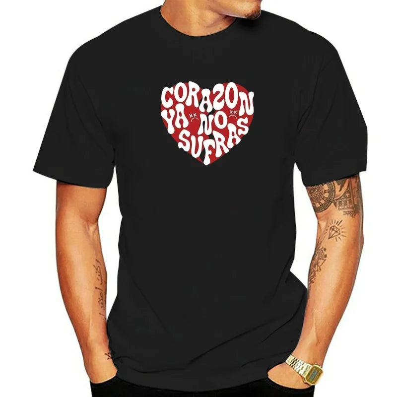 Junior H Corazón Ya No Sufras T-Shirt – Blue