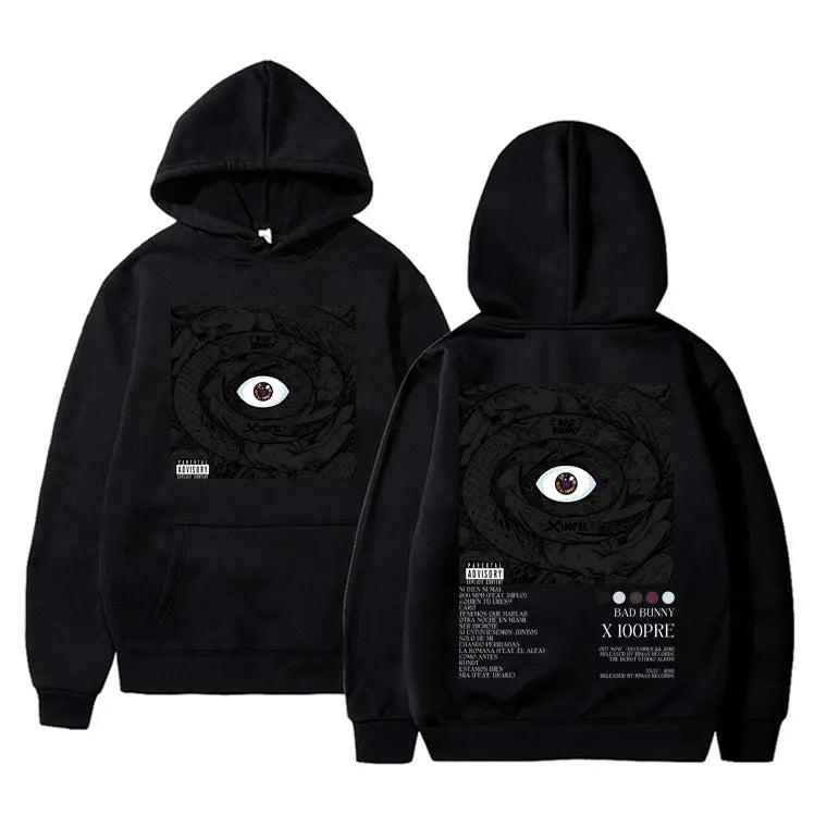 Bad Bunny X 100PRE Hoodie – Black