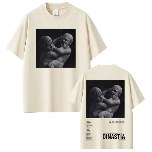 Peso Pluma & Tito Double P Dinastía T-Shirt - Beige