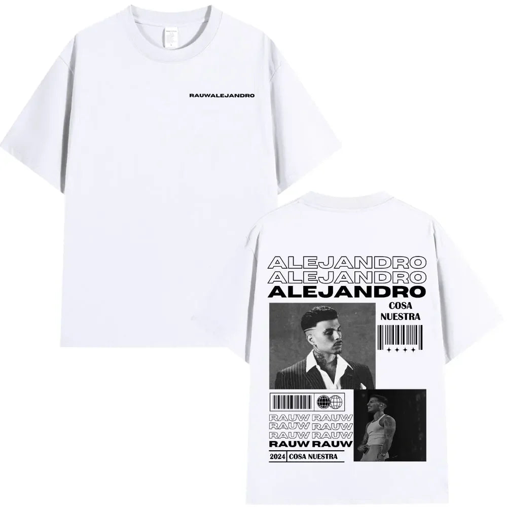 Rauw Alejandro Cosa Nuestra White T-Shirt