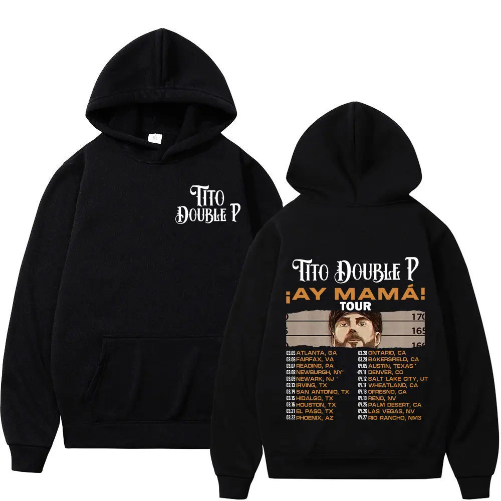 Tito Double P Ay Mamá Tour Hoodie – Black
