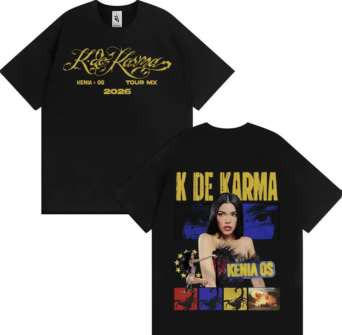 Kenia OS K de Karma Album T-Shirt - Black