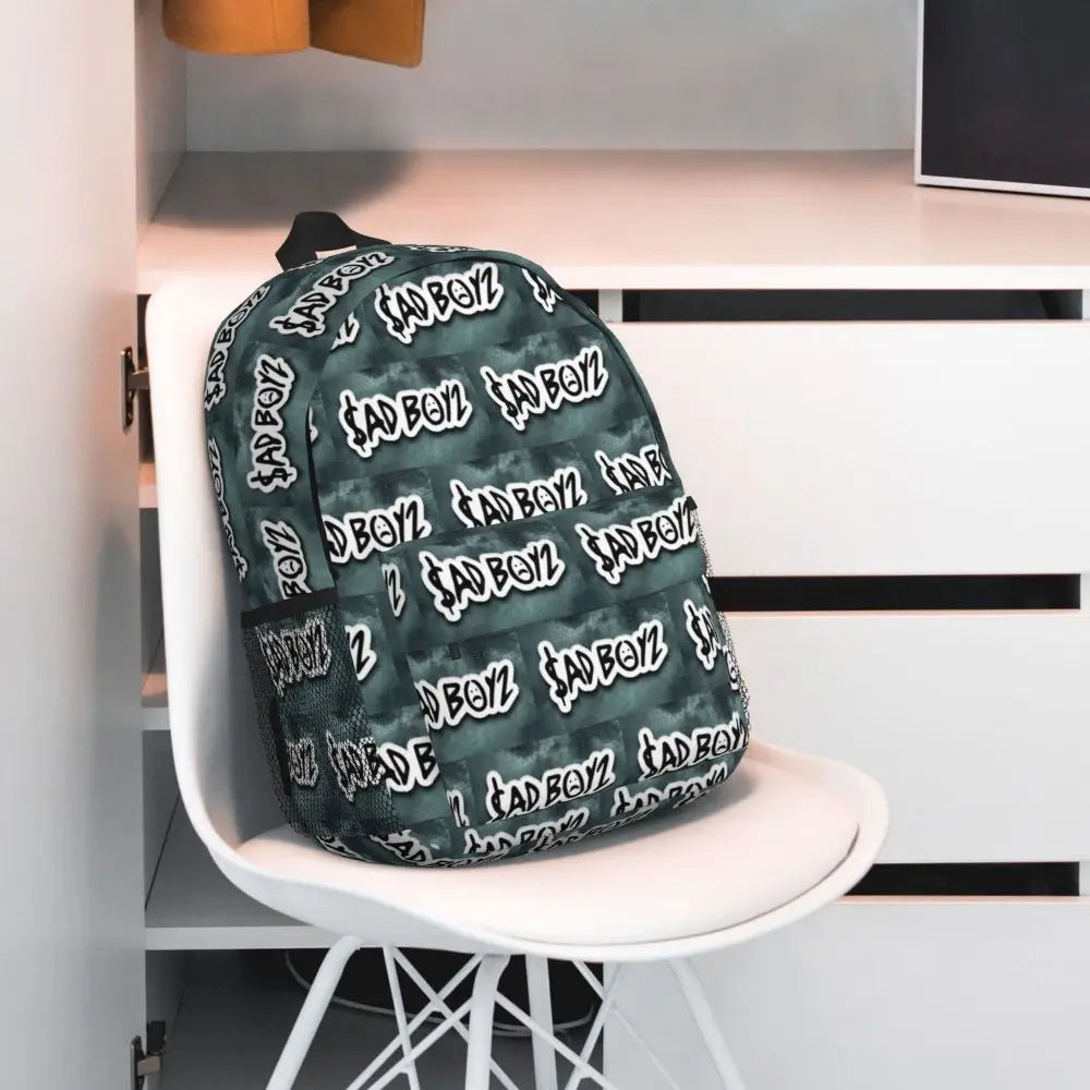 Junior H Sad Boyz Logo Backpack – Graffiti Green