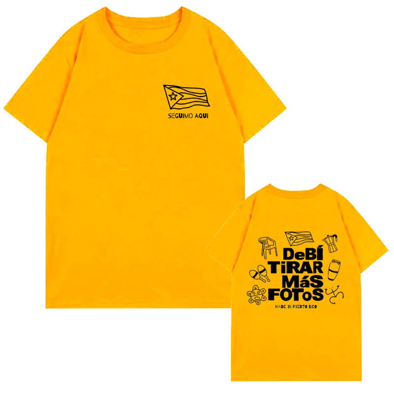Bad Bunny Yellow T-Shirt – Debí Tirar Más Fotos