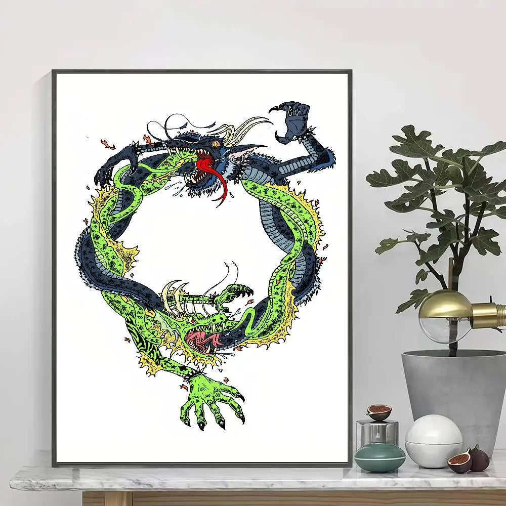 Feid EL GREEN PRINT: La Saga Dual Dragon Poster