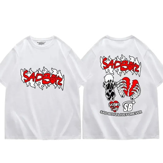 Junior H “Sad Boyz Live Forever” T-Shirt – White