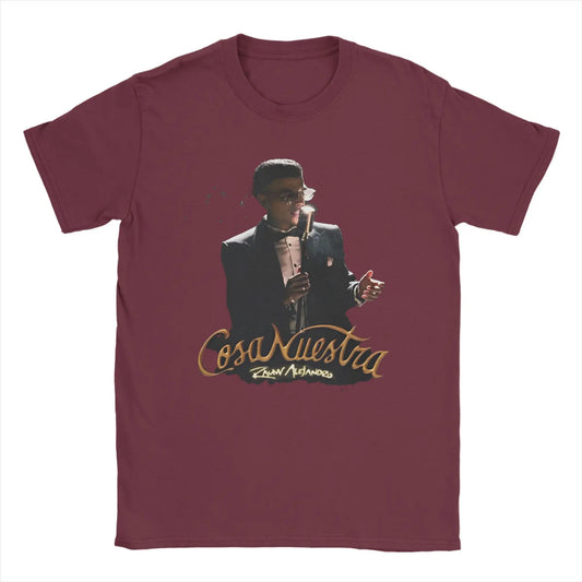 Rauw Alejandro T-Shirt – Cosa Nuestra Retro 2025 Burgundy