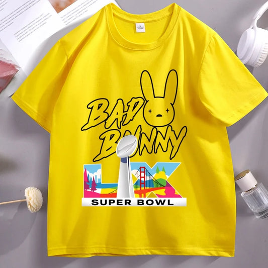 Bad Bunny Super Bowl LX T-Shirt – Yellow