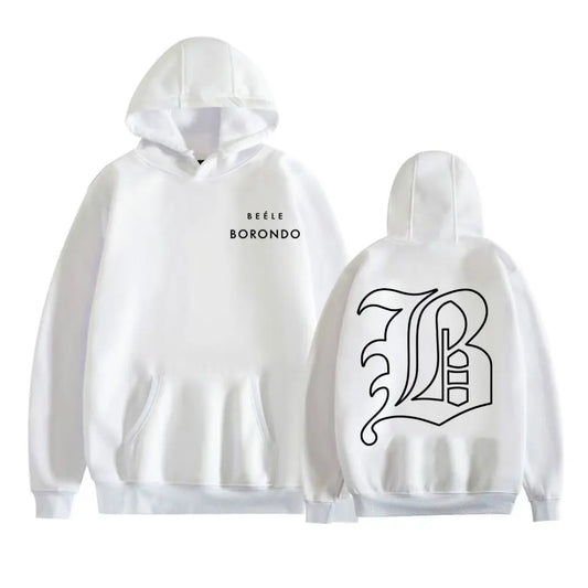 Beéle Borondo Logo Hoodie – White