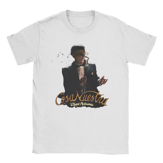 Rauw Alejandro T-Shirt – Cosa Nuestra Retro 2025 White