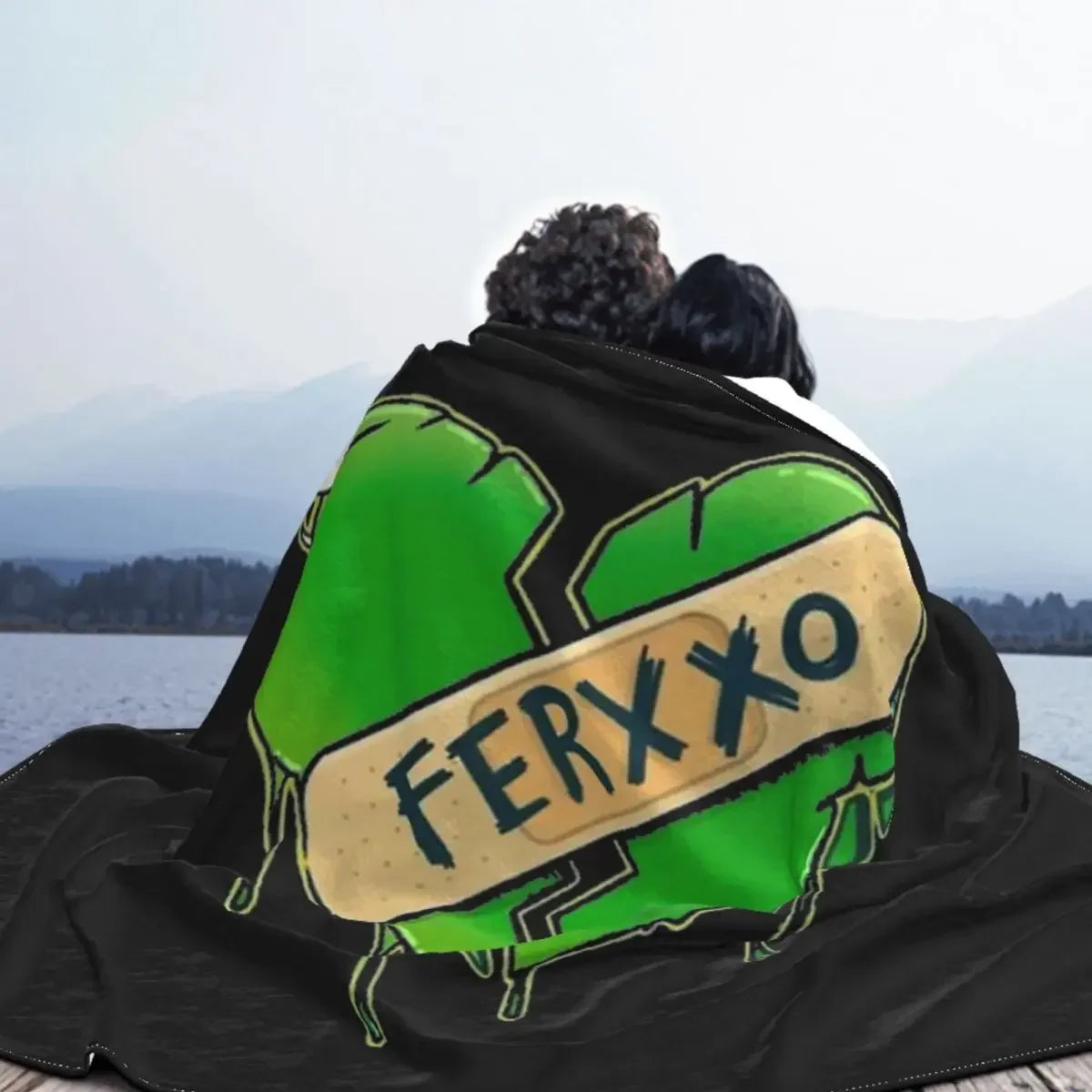 Broken Heart Feid Ferxxo Blanket – Black