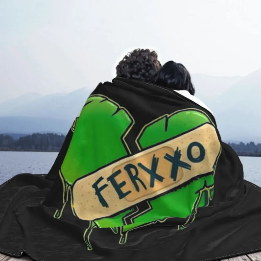 Broken Heart Feid Ferxxo Blanket – Black