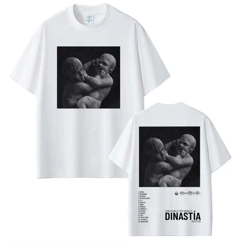 Peso Pluma & Tito Double P Dinastía T-Shirt - White