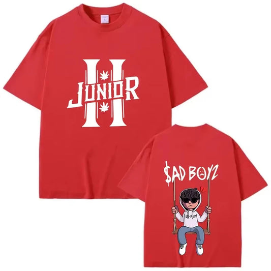 Junior H “Sad Boyz” T-Shirt – Red