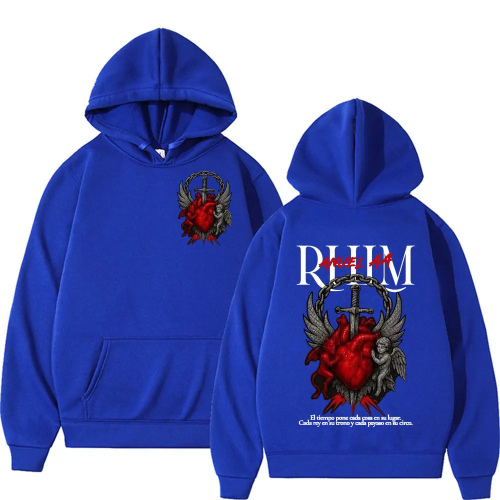 Anuel AA Rhlm Album Tour Hoodie – Blue