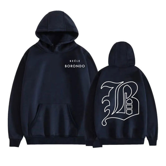 Beéle Borondo Logo Hoodie – Navy Blue