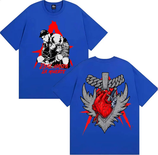 Anuel AA Real Hasta La Muerte World Tour T-Shirt – Blue