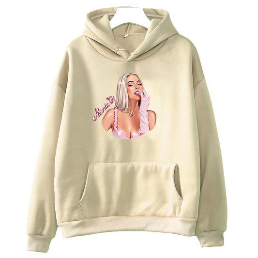 Kenia OS Glam Portrait Hoodie – Beige